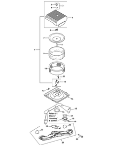 Engine Air Intake And Filtration Diagram and Parts List for 46D 4X4-37ACD710 Cub Cadet Lawn Tractor Accessories